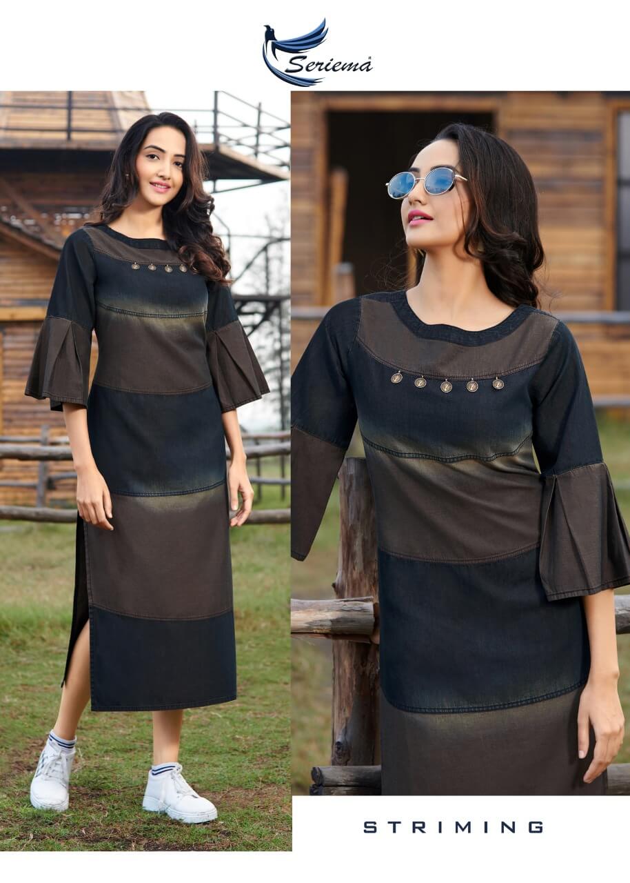 Seriema Kumb Capture vol 2 Denim Kurtis Collection in Wholesale, Buy Seriema Kumb Capture vol 2 Denim Kurtis Collection in Wholesale Rate Online From Vadodara, Gujarat.